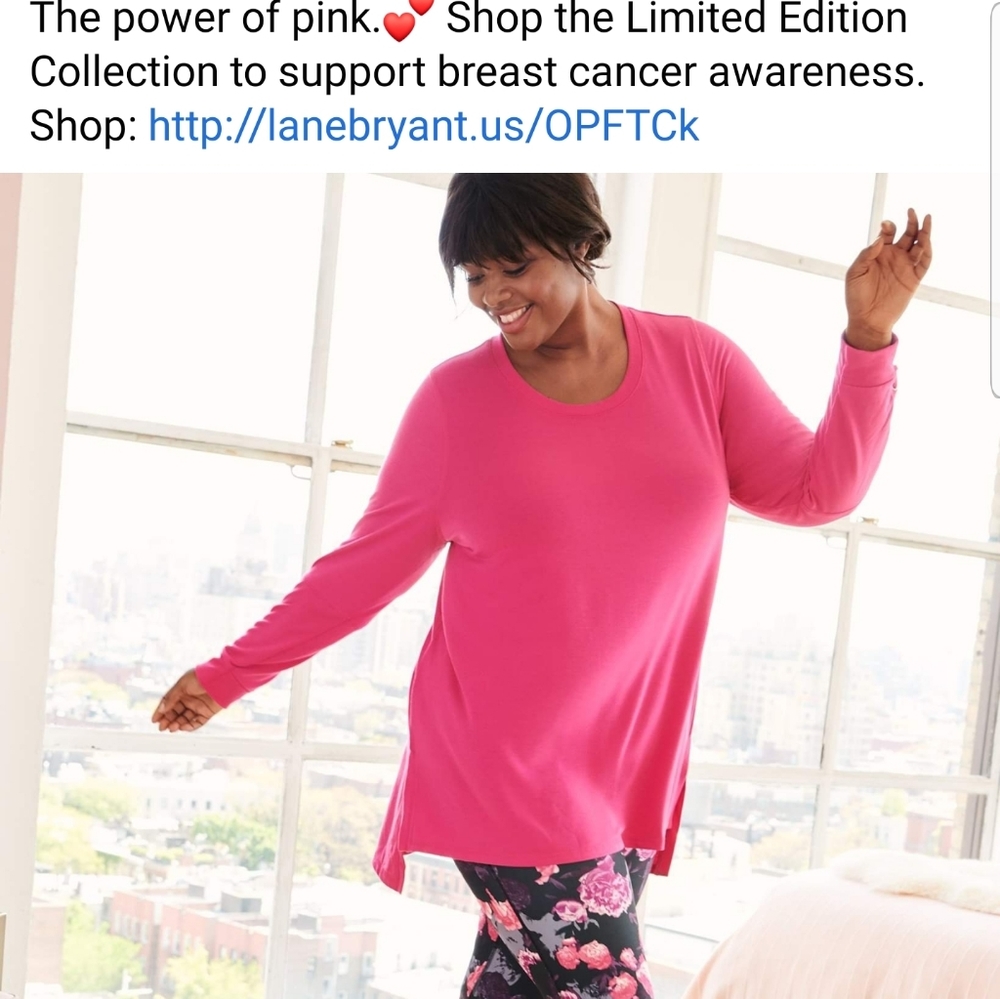 Lane Bryant Livi Size 26/28 Long Split Sweatshirt